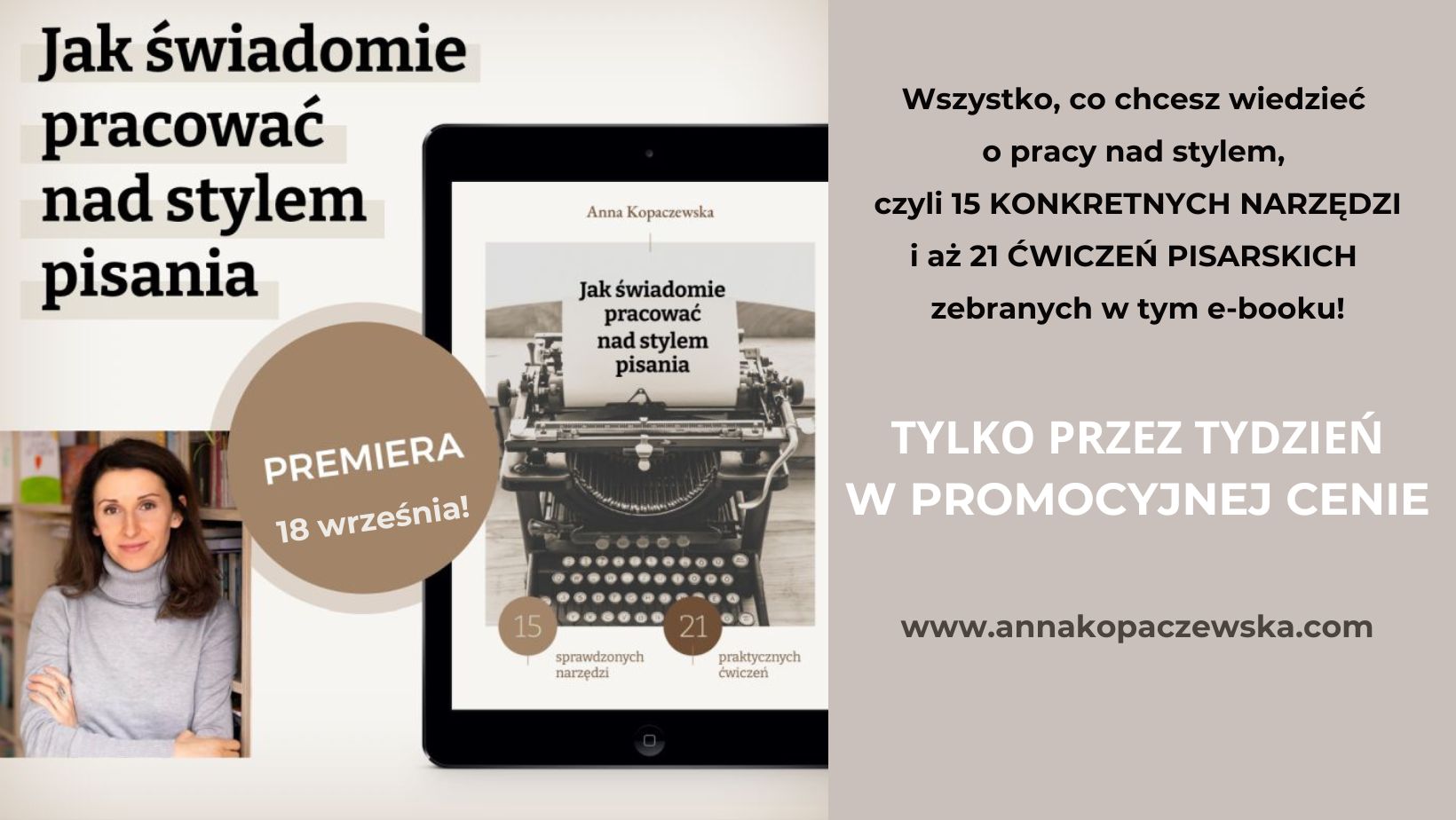E-book o pracy nad stylem pisania już w sprzedaży!